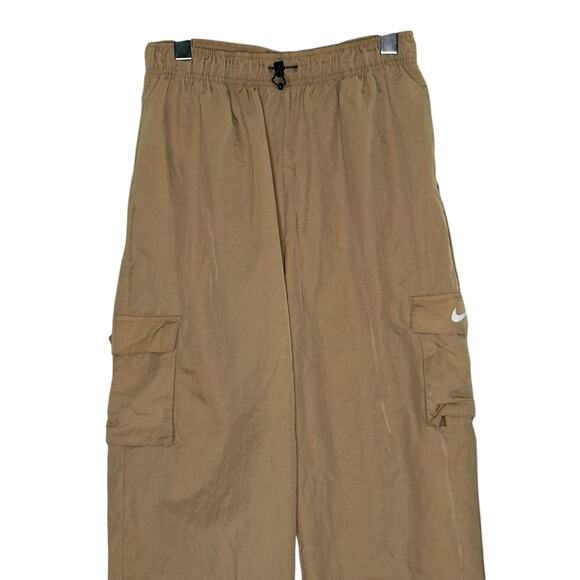 Nike Sportswear Essentials High Rise Wove Cargo Pants Khaki Tan Streetwear S - Picture 4 of 12